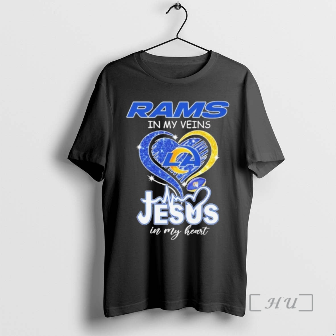 Officials Rams In My Veins Heart Jesus In My Heart T-Shirts, Hoodie, Sweatshirt | ZylaModa.com