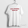 Officials Real Hoosiers Drink Ski Text T-Shirts, Hoodie, Sweatshirt | ZylaModa.com