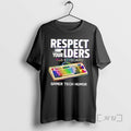 Officials Respect Your Elders Rgb Keyboard Gamer Tech Humor T-Shirts, Hoodie, Sweatshirt | ZylaModa.com