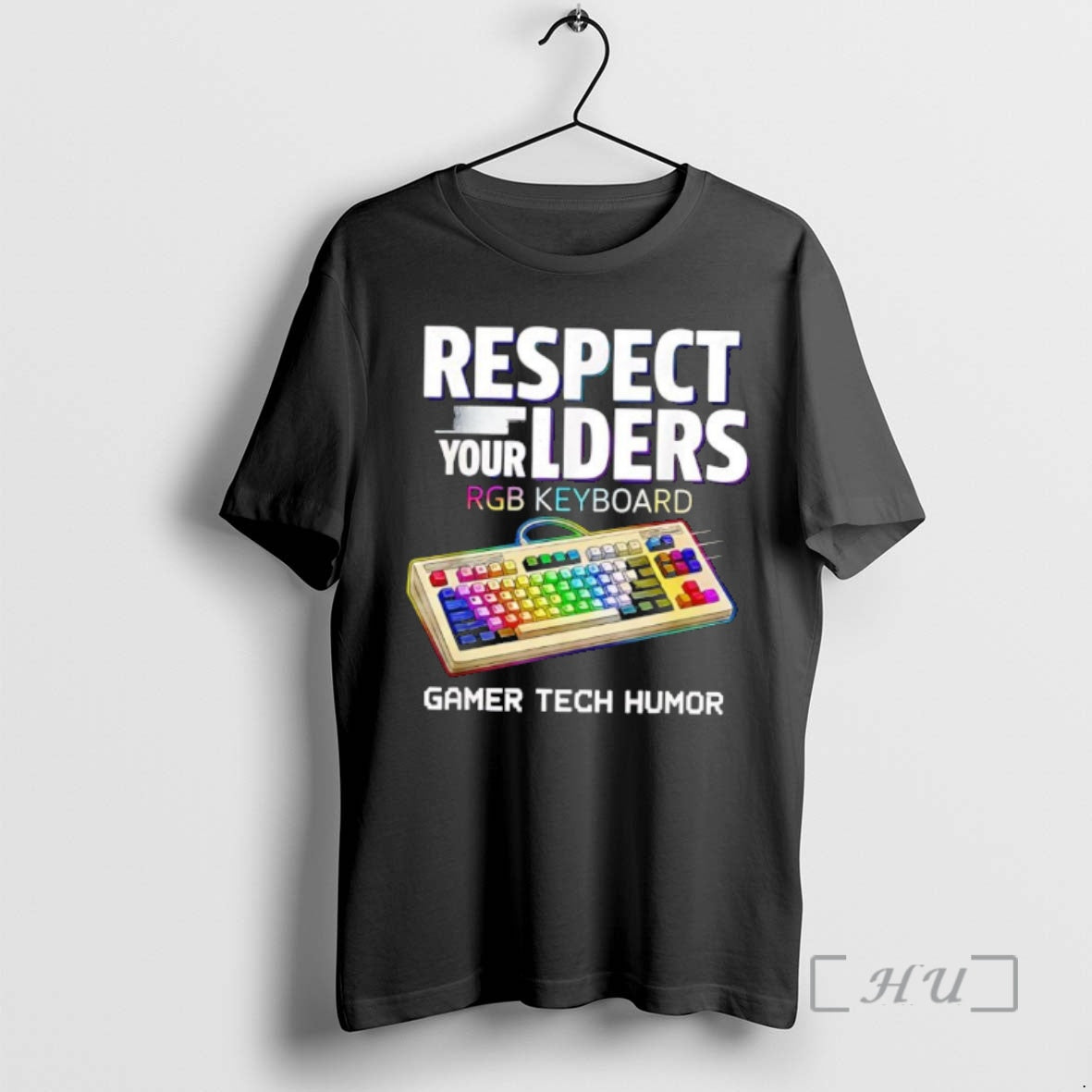 Officials Respect Your Elders Rgb Keyboard Gamer Tech Humor T-Shirts, Hoodie, Sweatshirt | ZylaModa.com