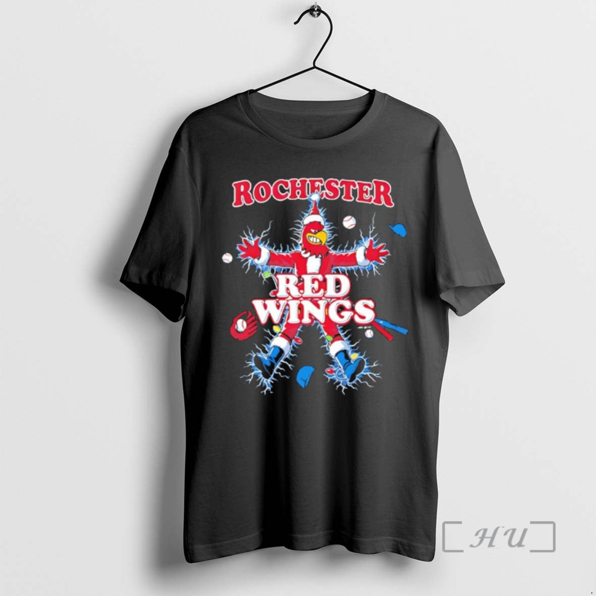Officials Rochester Red Wings The Holiday Christmas Mascot T-Shirts, Hoodie, Sweatshirt | ZylaModa.com