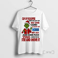 Officials Santa Grinch Cup Of Fuckoffee One Splash Of No One Premium T Shirts Sweater Hoodie, Sweatshirt | ZylaModa.com