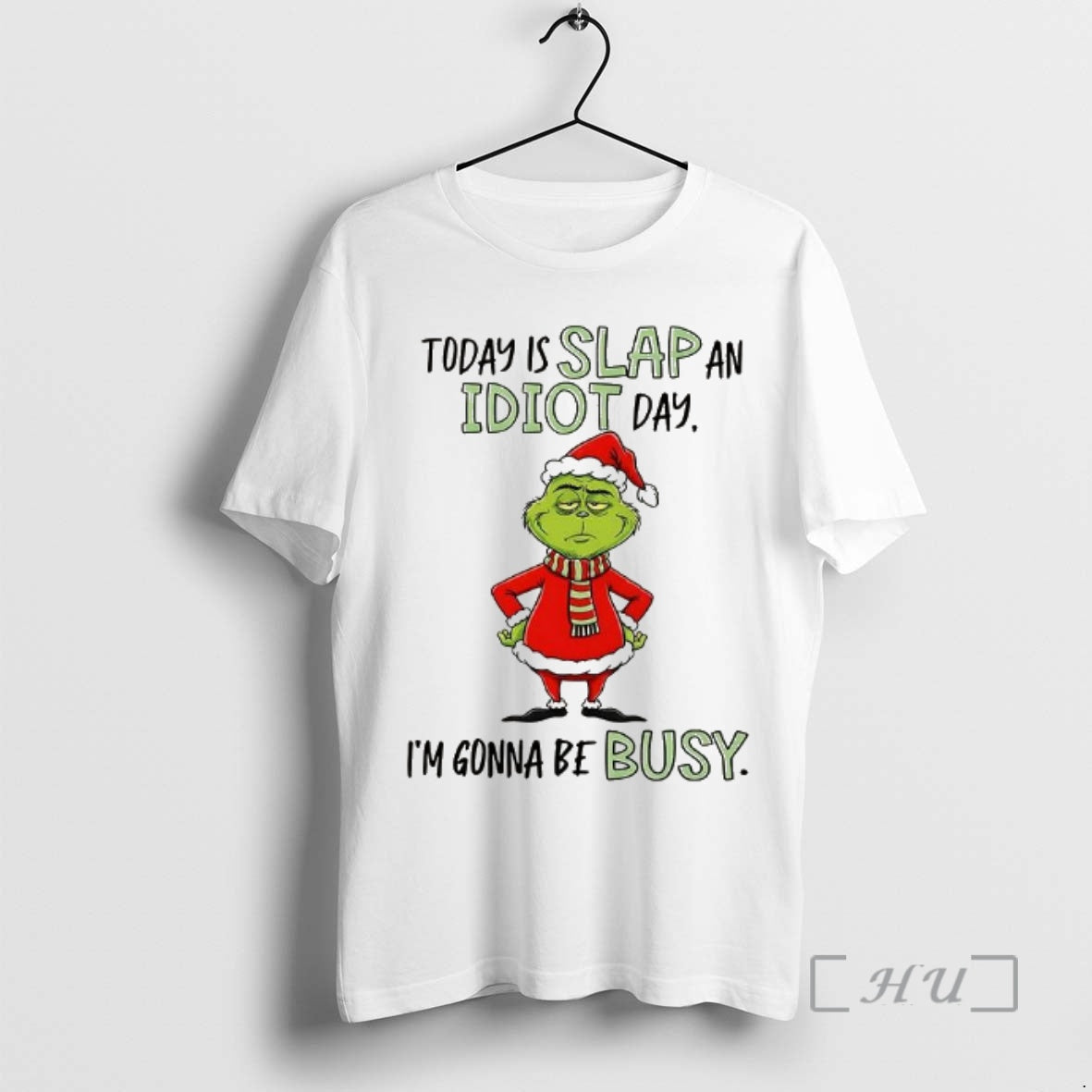 Officials Santa Grinch Today Is Slap An Idiot Day T-Shirts, Hoodie, Sweatshirt | ZylaModa.com