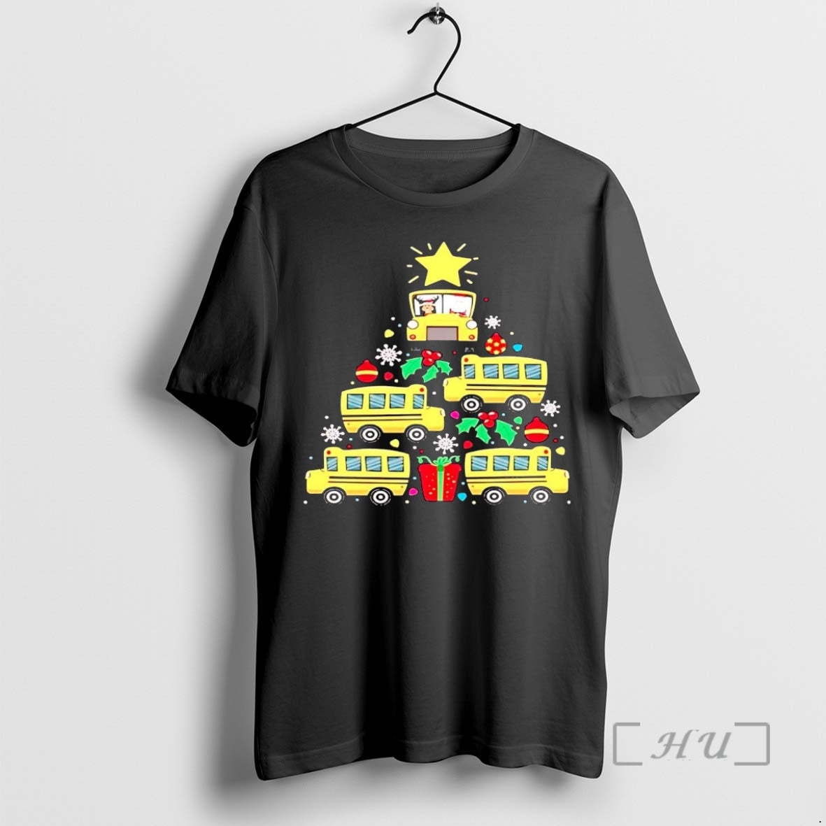 Officials School Bus Christmas Tree T-Shirts, Hoodie, Sweatshirt | ZylaModa.com