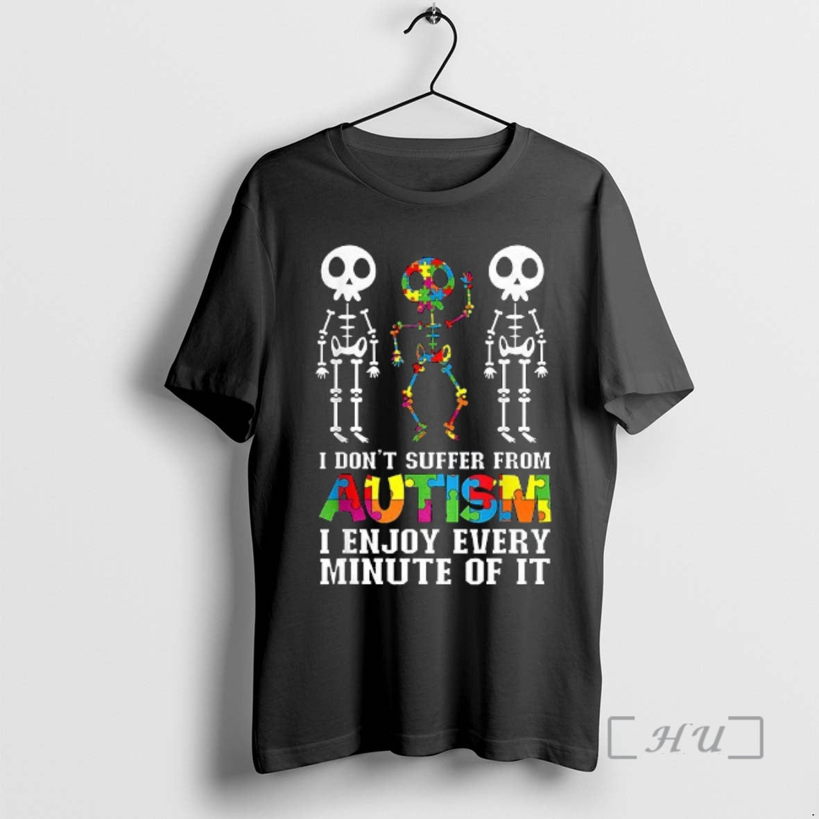 Officials Skeleton I Dont Suffer From Autism I Enjoy Every Minute Of It Premium T-Shirts, Hoodie, Sweatshirt | ZylaModa.com