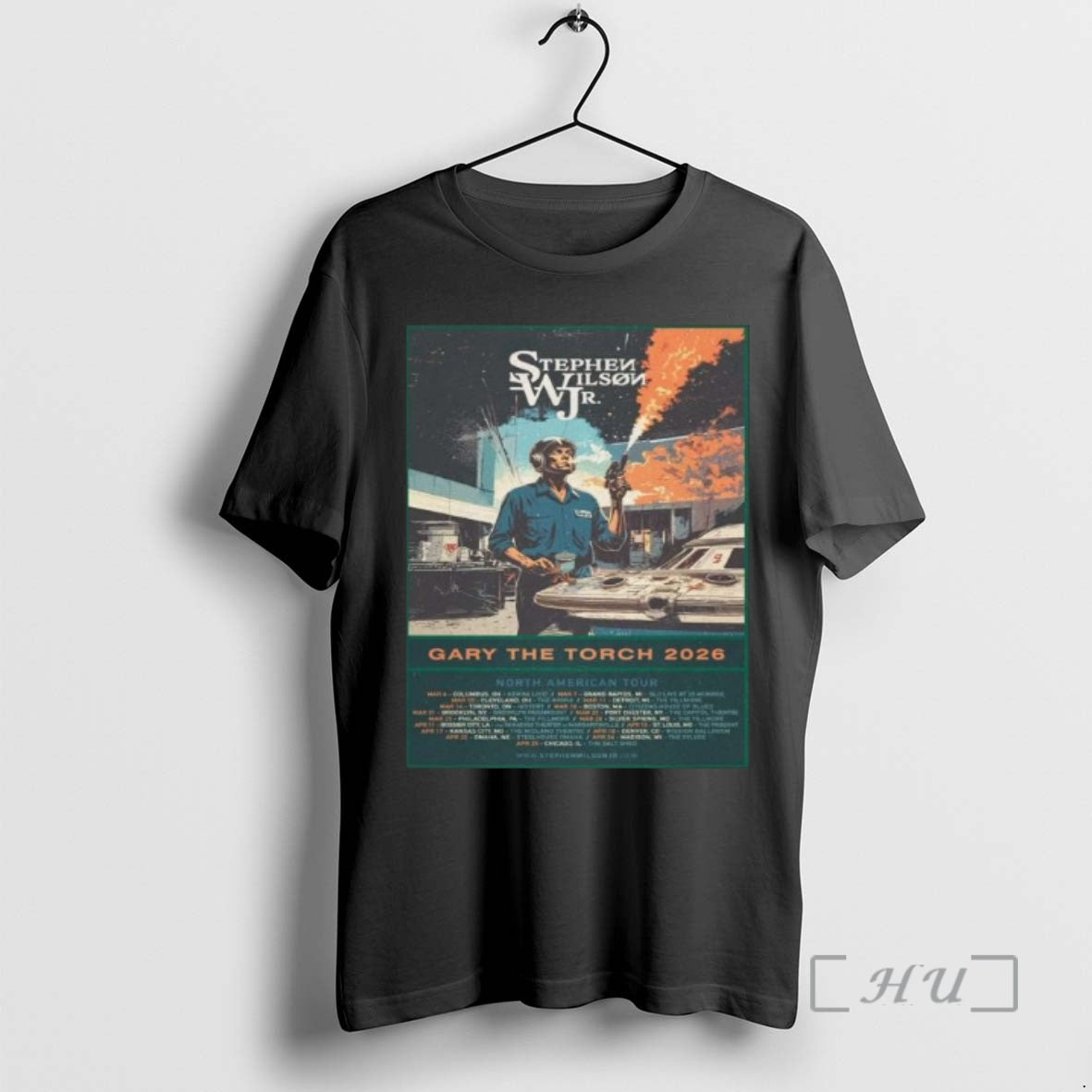 Officials Stephen Wilson Jr Gary The Torch 2026 Tour Schedule Dates Premium T Shirts Sweater Hoodie, Sweatshirt