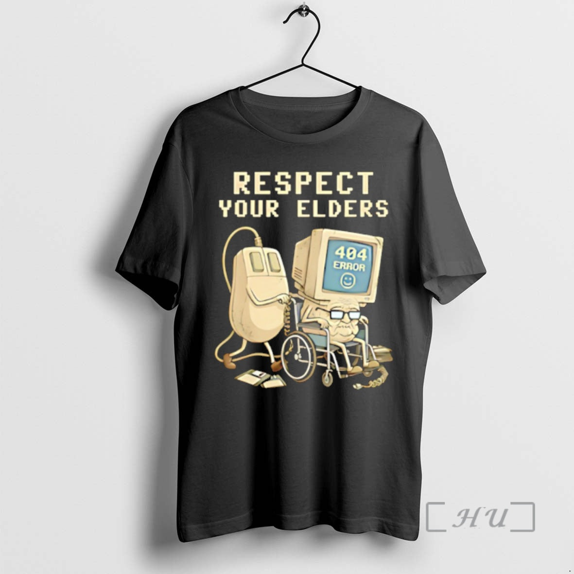 Officials Tech 404 Error Hilarious Respect Your Elders T-Shirts, Hoodie, Sweatshirt | ZylaModa.com