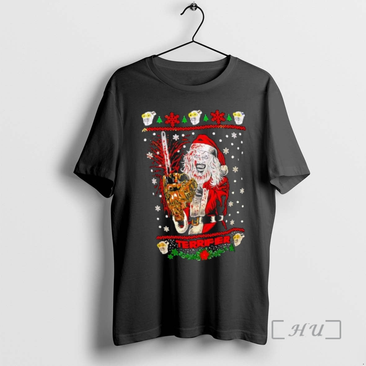 Officials Terrifier Christmas Santa Graphic T-Shirts, Hoodie, Sweatshirt | ZylaModa.com