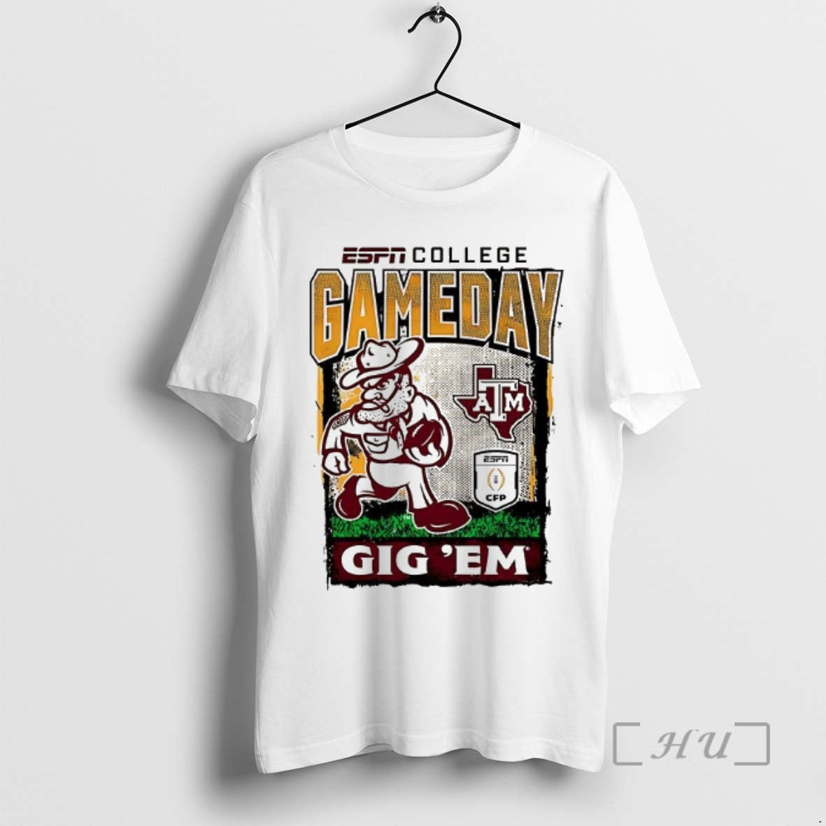 Officials Texas Am Aggies Gig Em Football Playoff Gameday Mascot T-Shirts, Hoodie, Sweatshirt | ZylaModa.com