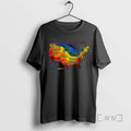 Officials The Todays Weather United States Map T-Shirts, Hoodie, Sweatshirt | ZylaModa.com