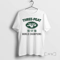 Officials Three Peat New York Jets World Champions T-Shirts, Hoodie, Sweatshirt | ZylaModa.com
