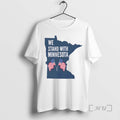 Officials Usa Flag We Stand With Minnesota T-Shirts, Hoodie, Sweatshirt | ZylaModa.com