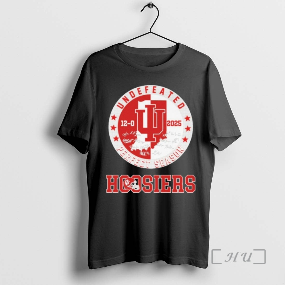 Officials Undefeated Perfect Season Hoosiers Signature T-Shirts, Hoodie, Sweatshirt | ZylaModa.com