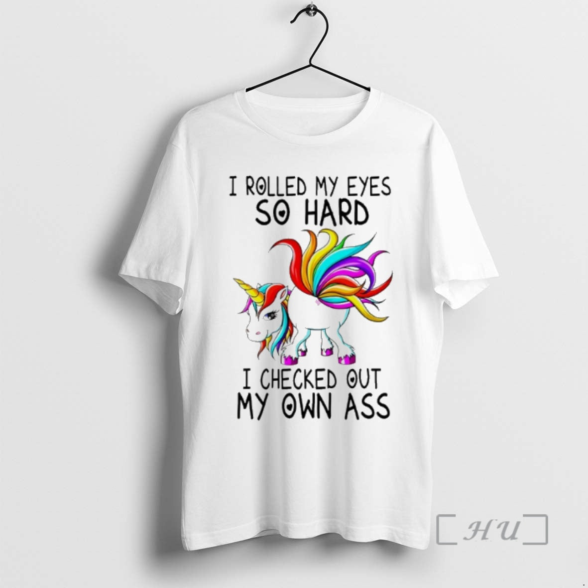 Officials Unicorn I Rolled My Eyes So Hard I Checked Out My Own Ass Premium T-Shirts, Hoodie, Sweatshirt | ZylaModa.com