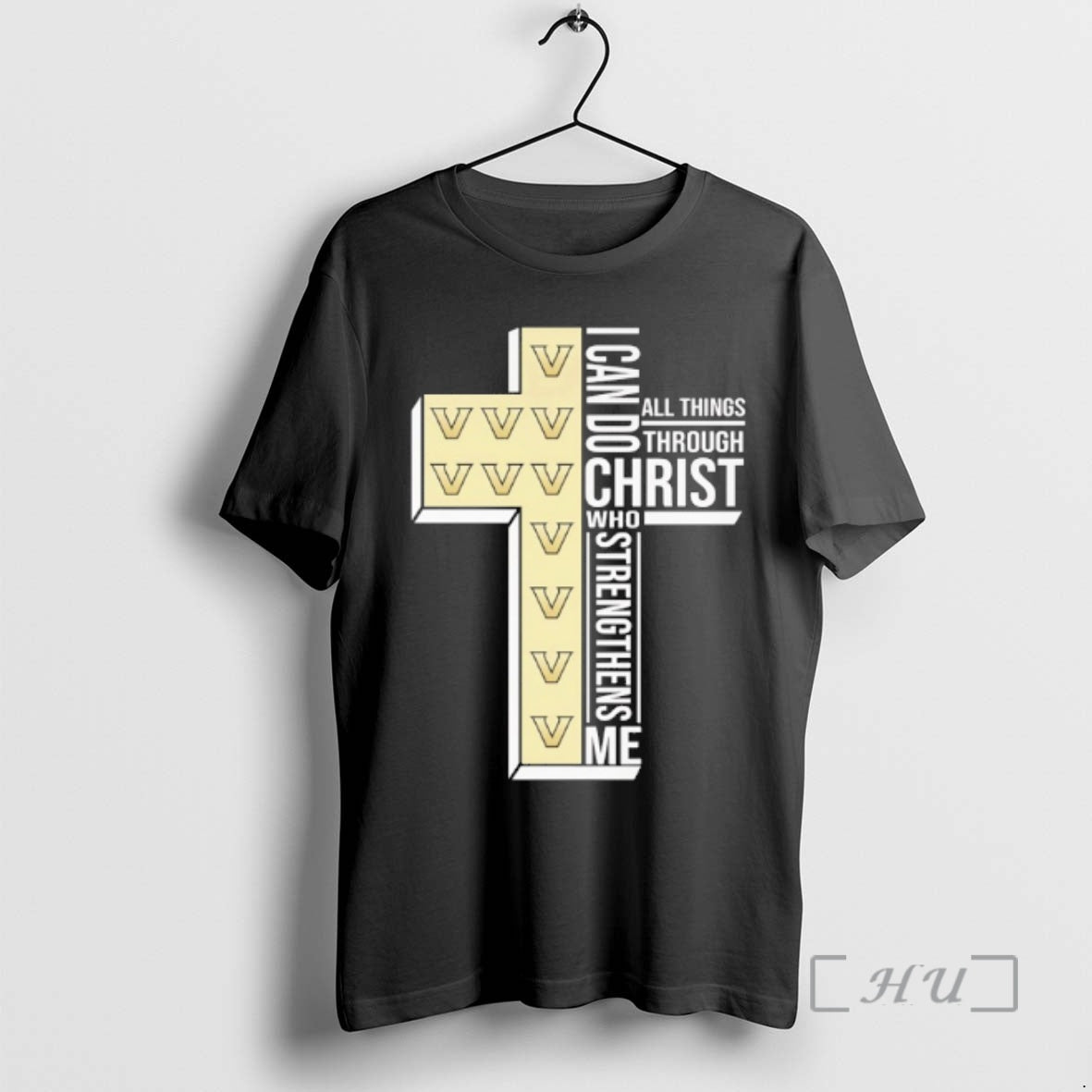 Officials Vanderbilt Commodores Cross I Can Do All Things Through Christ Who Strengthen Me Premium T-Shirts, Hoodie,...