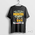 Officials Yes Im Old But I Saw Packers Greatness Player Signature City Premium T Shirts Hoodie, Sweatshirt | ZylaModa.com