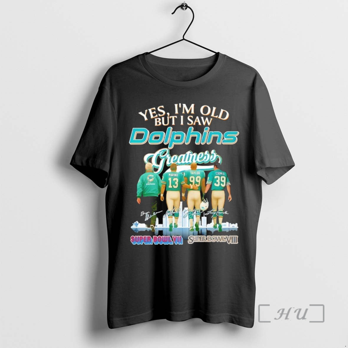 Officials Yes Im Old But I Saw Miami Dolphins Greatness Signature Premium T Shirts Sweater Hoodie, Sweatshirt | ZylaModa.com
