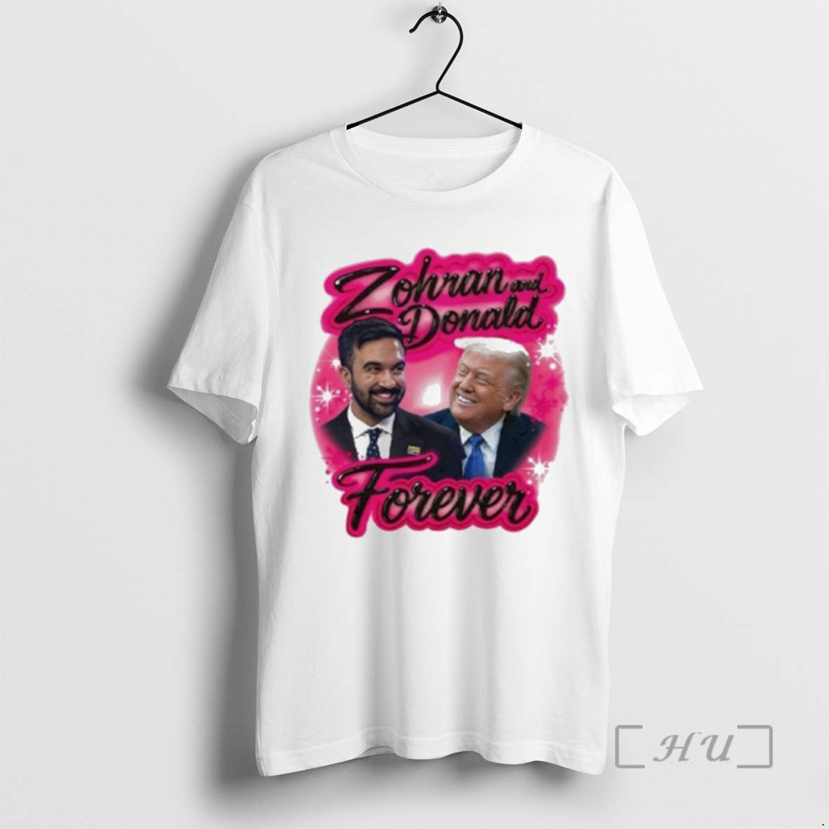 Officials Zohran Mamdani And Donald Trump Forever Airbrush Premium T Shirts Sweater Hoodie 2 Sweatshirt | ZylaModa.com