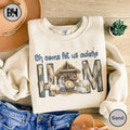 Oh Come Let Us Adore Him Sweatshirt, Nativity Scene Christmas Sweatshirt, Coquette Jesus Christmas Sweatshirt, Baby Jesus...