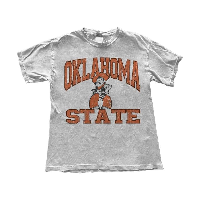Oklahoma State Shirt, Oklahoma Sweatshirt, Oklahoma Crewneck Menswear Top Underwear Tshirt Streetwear Man Tropical...