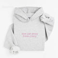 One Cat Away From Crazy Embroidered Hoodie Unisex - Funny Cat Hoodie, Relatable Sweatshirt, Office Humor Gift, Work Quote...