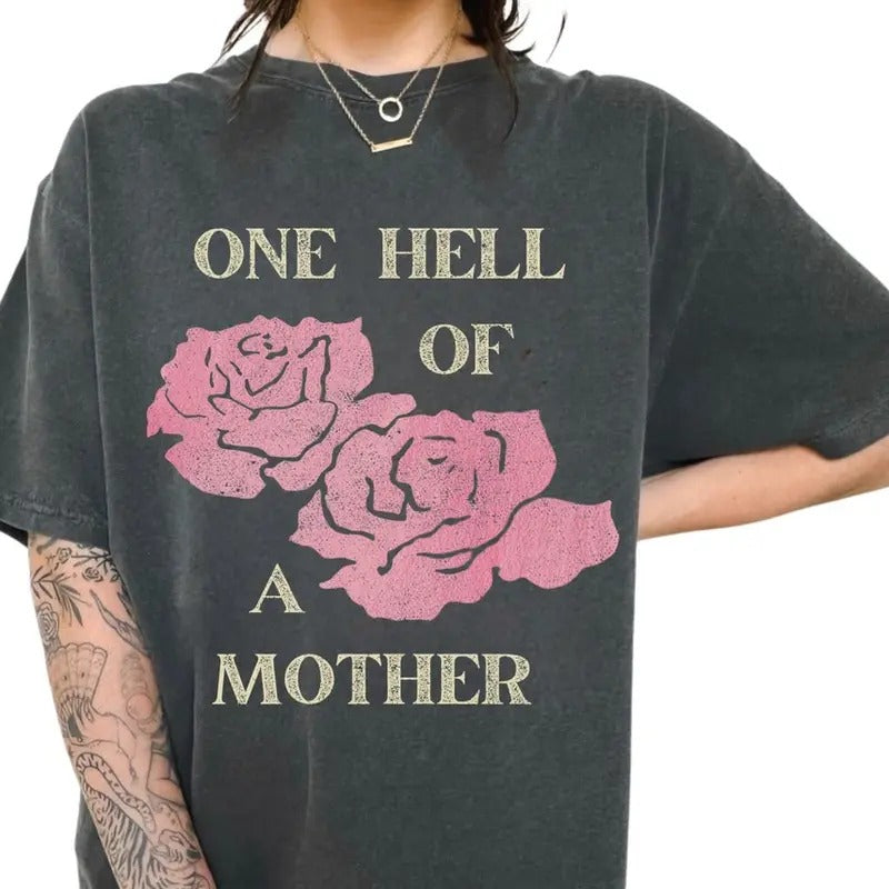 One Hell Of A Mother Retro Mom Appreciation Shirt , Mother's Day shirt Hoodie, Sweatshirt | ZylaModa.com