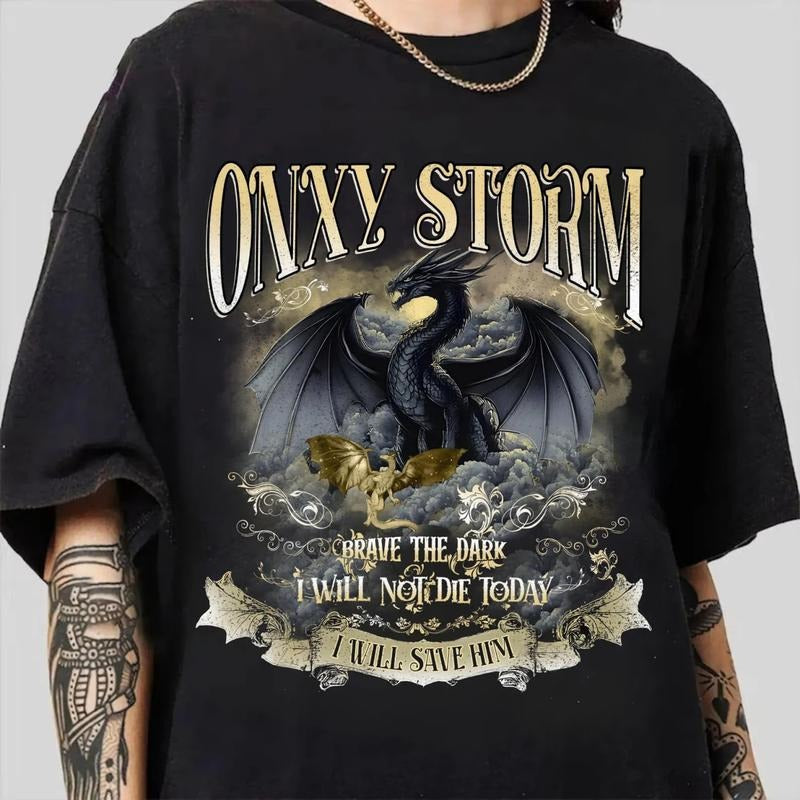 Onyx Storm I Will Save Him Sweatshirt, Basgiath War College Shirt, Dragon Rider Sweater, Violet Sorrengail T-Shirt,...