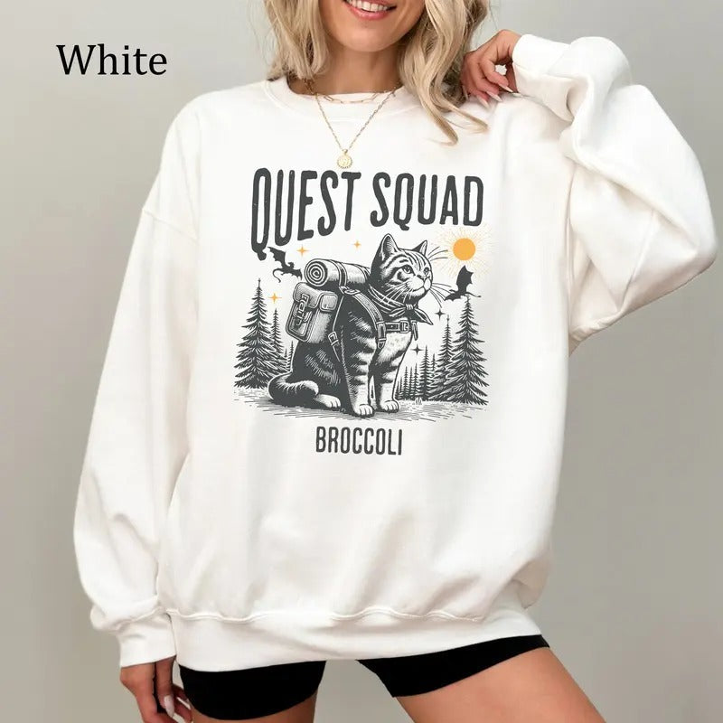 Onyx Storm Sweatshirt, Quest Squad Broccoli Tee, Fourth Edition Graphic Shirt, Unisex Casual Wear Hoodie | ZylaModa.com