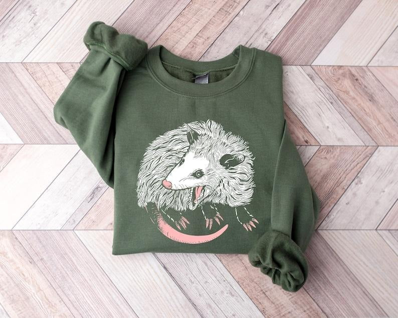 Opossum Sweatshirt, Opossum Lover Shirt, Cute Hoodie and Sweater; T-shirt | ZylaModa.com