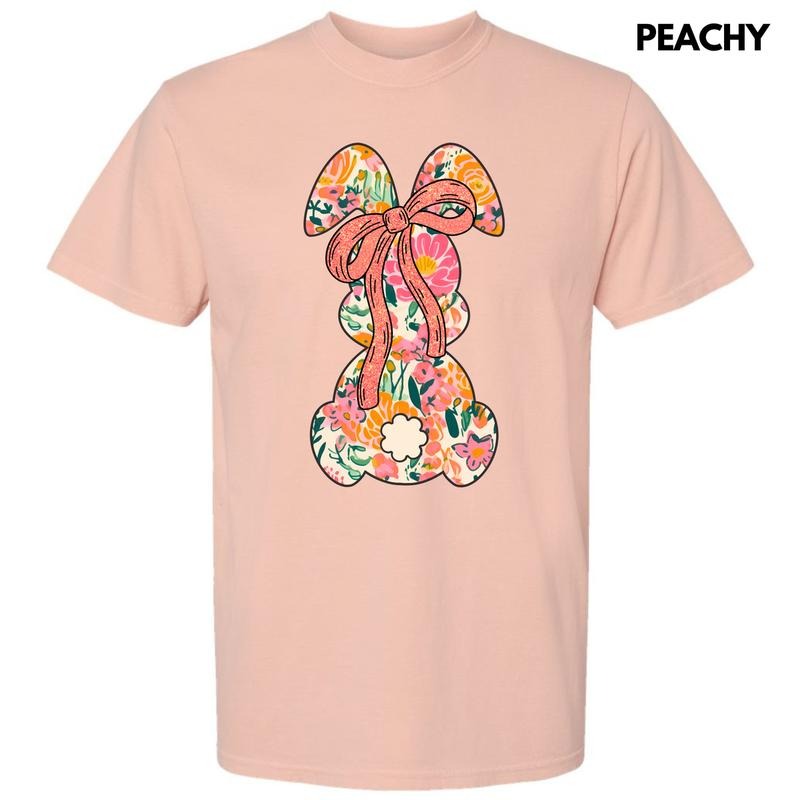 Orange Blooms Bunny Comfort Colors T-Shirt 'NLB' Hoodie, Sweatshirt | ZylaModa.com