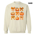 Orange Pumpkin & Bow Collage Sweatshirt 'NLB' T-Shirts, Hoodie | ZylaModa.com