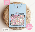 Oregon Floral Bow Gildan T-shirt, Cute Trendy Tee, State Coquette Oversized Top Hoodie, Sweatshirt | ZylaModa.com