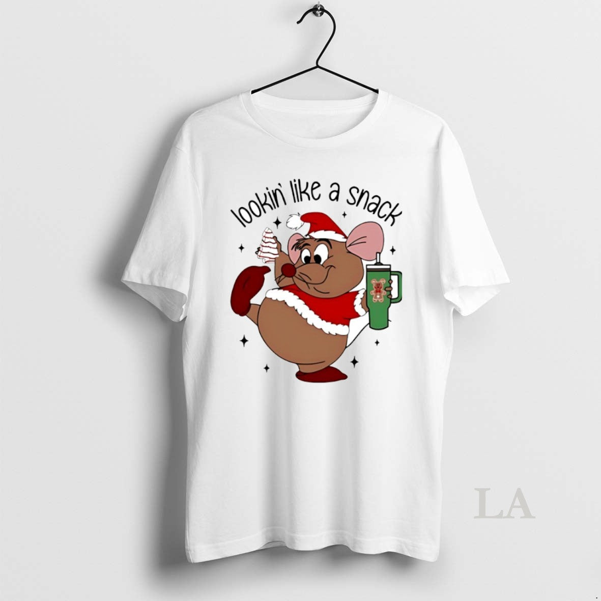 Original Deanna Looking Like A Snack Christmas Cartoon Mouse Circle T-Shirts, Hoodie, Sweatshirt | ZylaModa.com