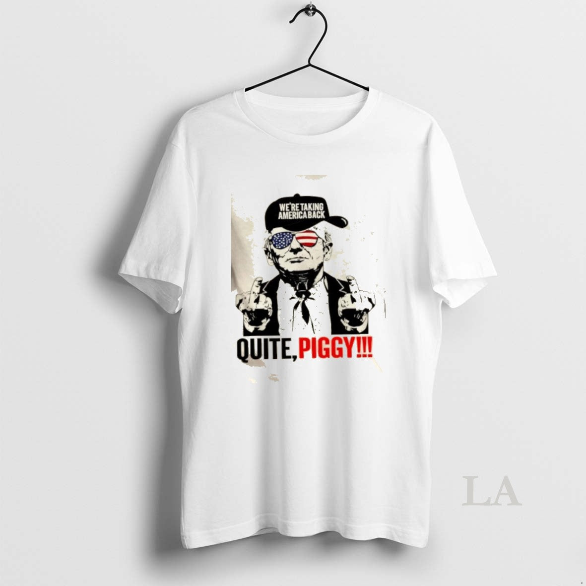 Original Donald Trump Were Taking America Back Quite Piggy Us Flag T-Shirts, Hoodie, Sweatshirt | ZylaModa.com