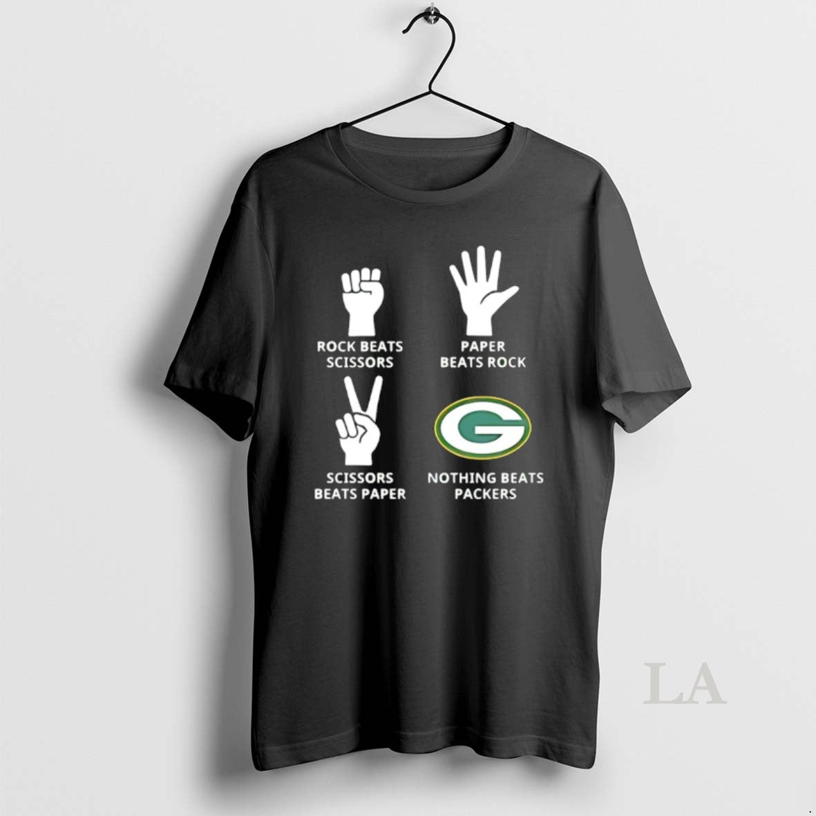 Original Green Bay Packers Nothing Beats Rock Beats Scissors Paper Beats Rock T-Shirts, Hoodie, Sweatshirt | ZylaModa.com