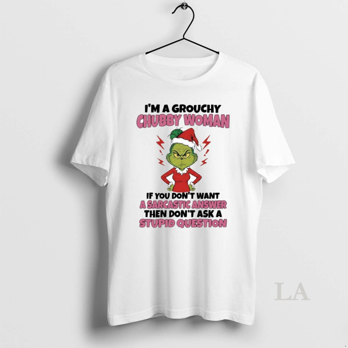 Original Grinch Im A Grouchy Chubby Woman Circle T-Shirts, Hoodie, Sweatshirt | ZylaModa.com