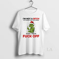 Original Grinch Xmas Im Not A Bitch Im A Woman Whos Not Afraid To Tell T-Shirts, Hoodie, Sweatshirt | ZylaModa.com