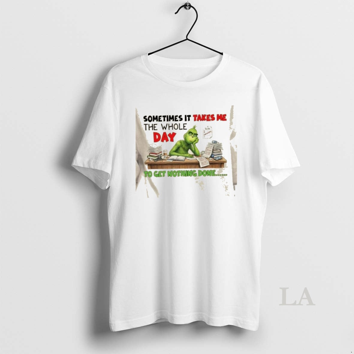 Original Grinch Sometimes It Takes Me The Whole Day To Do List Unfinished To Get T-Shirts, Hoodie, Sweatshirt | ZylaModa.com