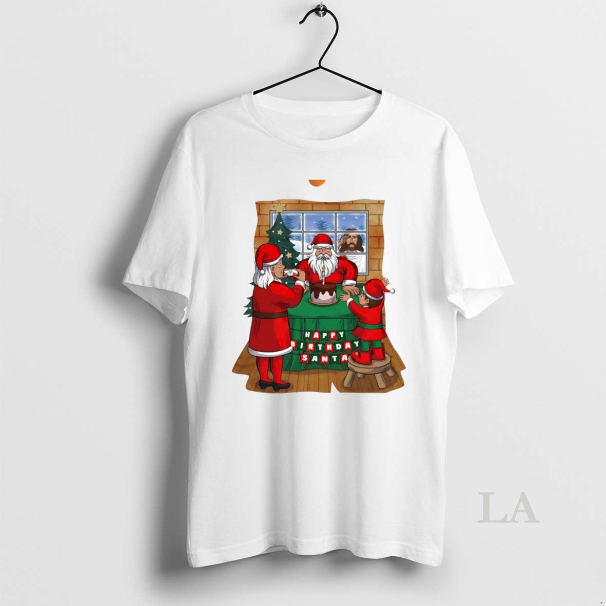 Original Happy Birthday Santa Christmas Circle T-Shirts, Hoodie, Sweatshirt | ZylaModa.com