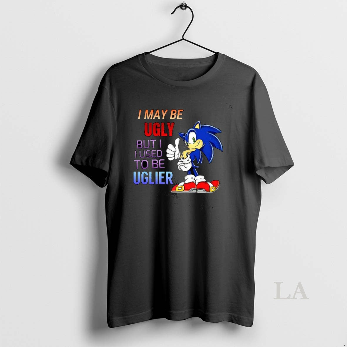 Original I May Be Ugly But I Used To Be Uglier Cartoon Hedgehog T-Shirts, Hoodie, Sweatshirt | ZylaModa.com