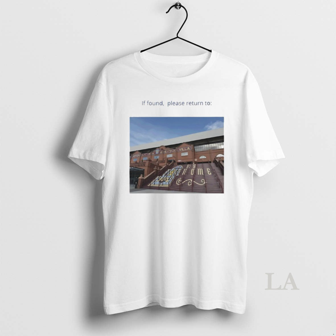 Original If Found Please To Aston Villas Iconic Holte End Steps Graphic T-Shirts, Hoodie, Sweatshirt | ZylaModa.com