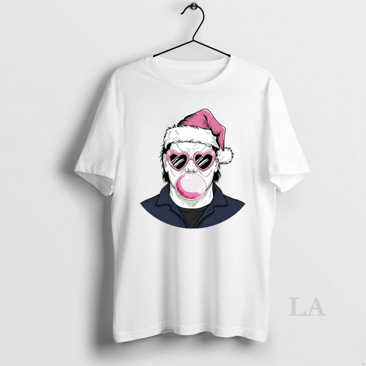 Original Merry Christmas Michael Myers Bubble Gum Circle T-Shirts, Hoodie, Sweatshirt | ZylaModa.com