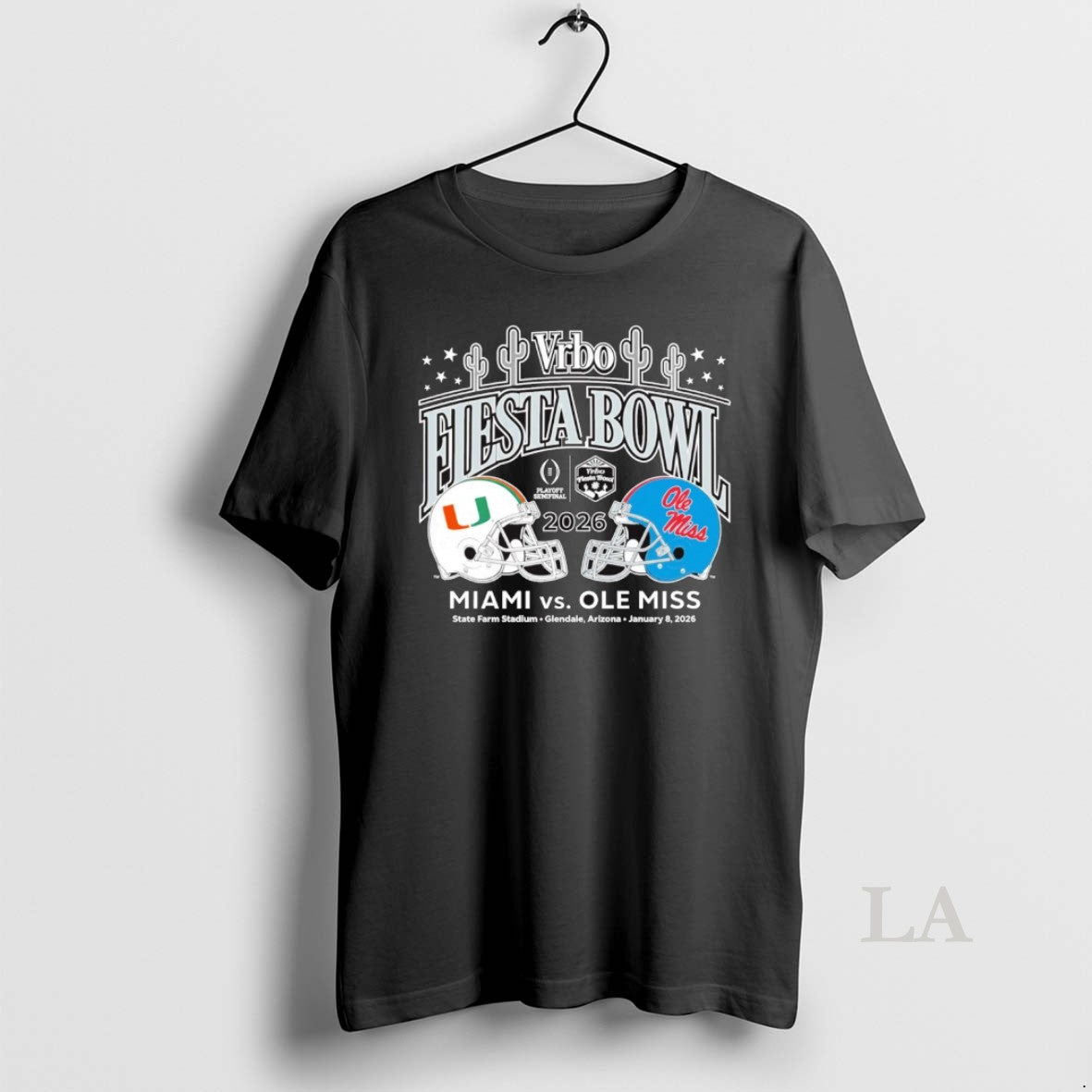 Original Miami Vs Ole Miss 2026 Vrbo Fiesta Bowl Cactus Matchup Cfp Semifinal T-Shirts, Hoodie, Sweatshirt | ZylaModa.com