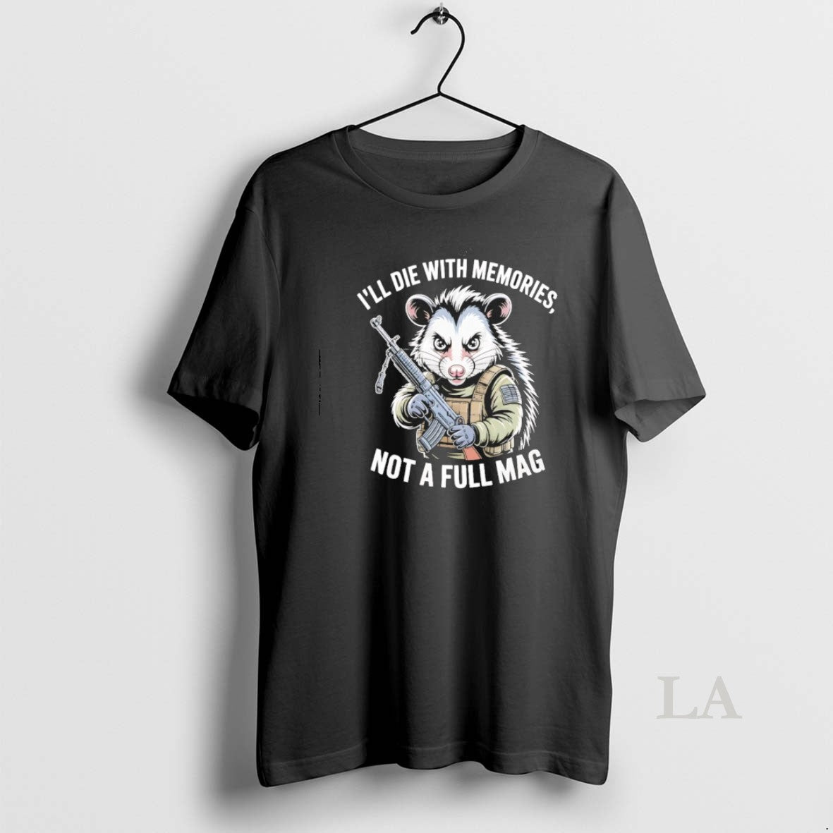 Original Opossum Ill Die With Memories Not A Full Mag T-Shirts, Hoodie, Sweatshirt | ZylaModa.com
