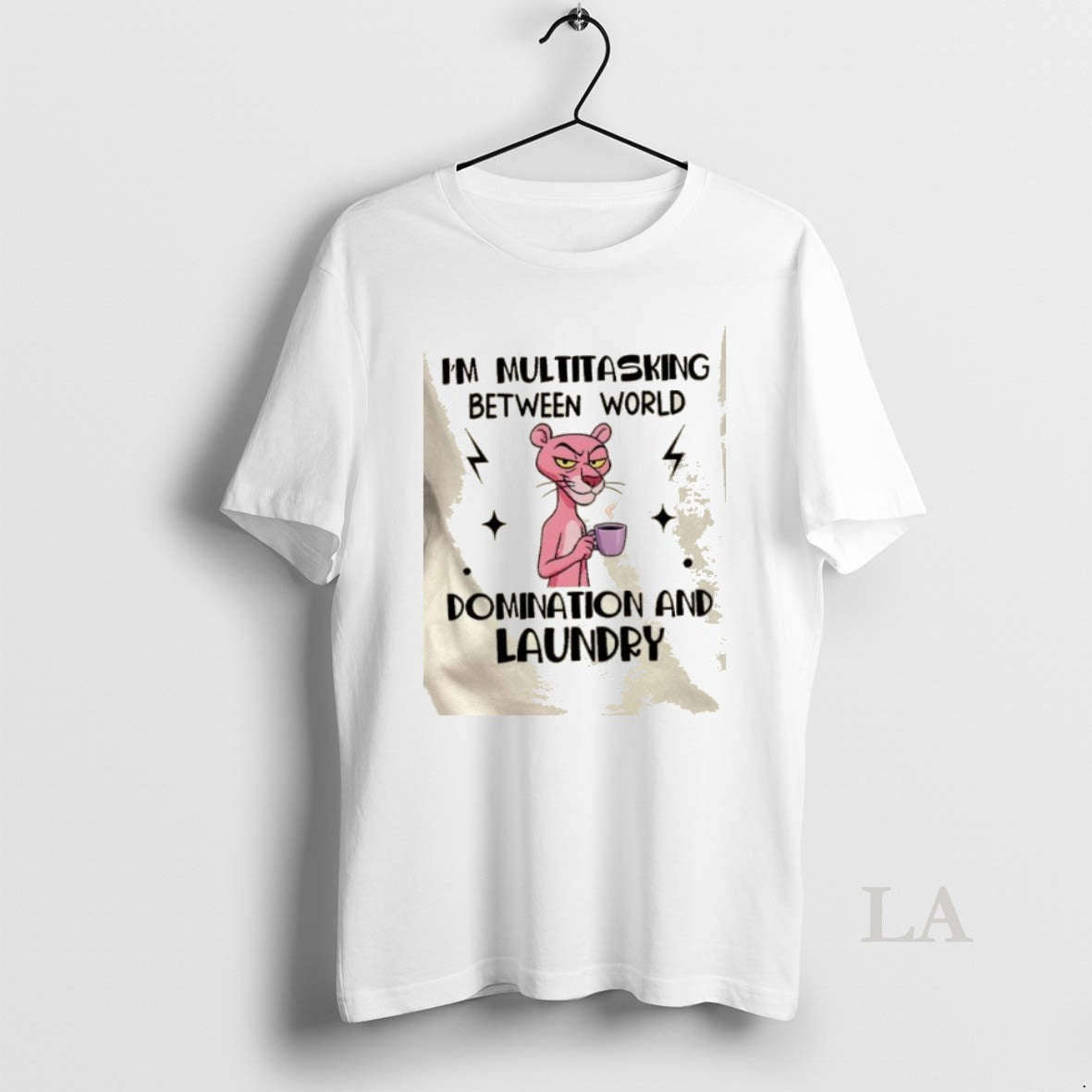 Original Pink Panther Im Multitasking Between World Domination And Laundry T-Shirts, Hoodie, Sweatshirt | ZylaModa.com