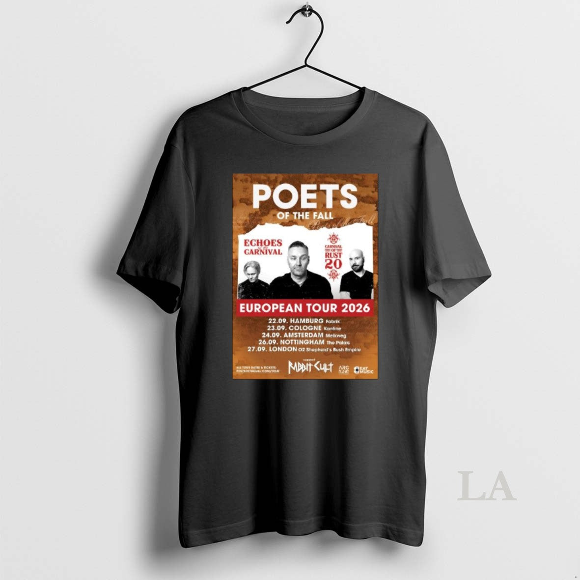 Original Poets Of The Fall Europe Tour 2026 T-Shirts, Hoodie, Sweatshirt | ZylaModa.com