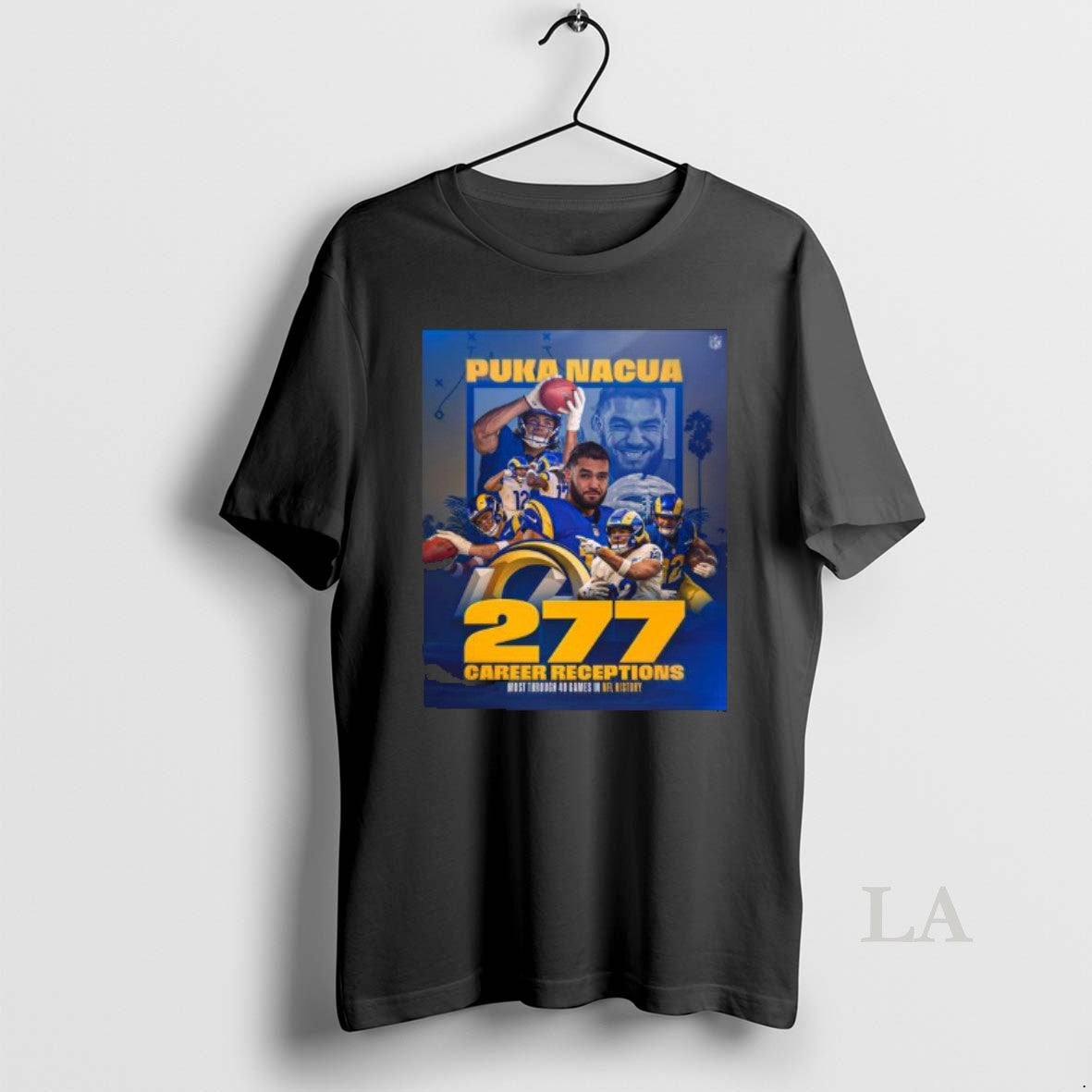 Original Puka Nacua Rams 277 Career Receptions T-Shirts, Hoodie, Sweatshirt | ZylaModa.com