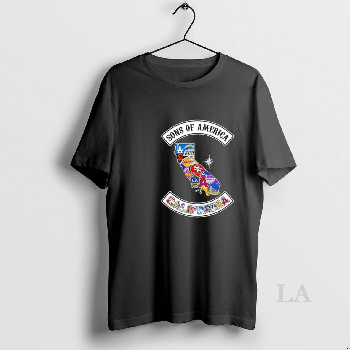 Original Son Of America California Map Sports Logos Combine T-Shirts, Hoodie, Sweatshirt | ZylaModa.com