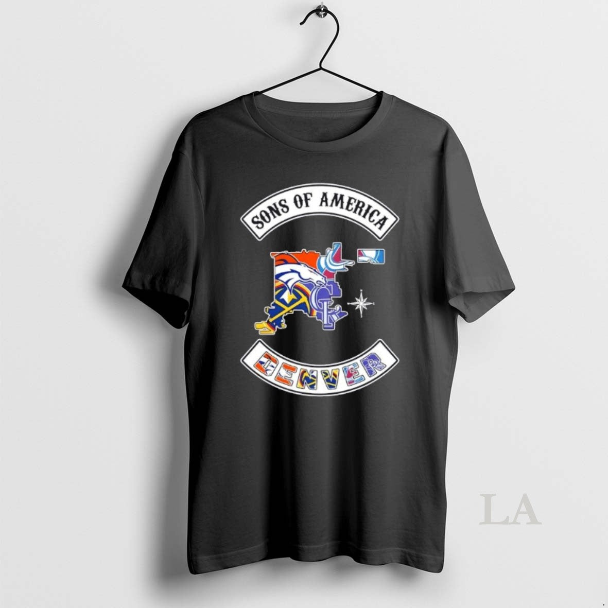 Original Son Of America Denver Map Sports Logos Combine T-Shirts, Hoodie, Sweatshirt | ZylaModa.com
