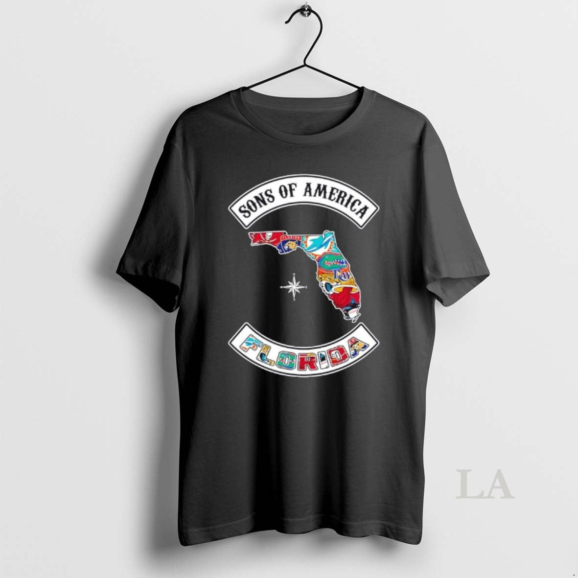 Original Son Of America Florida Map Sports Logos Combine T-Shirts, Hoodie, Sweatshirt | ZylaModa.com
